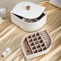 3 Layer Leaf Style Jewelry Storage Box For Bracelet Necklace Ring Earring Accessior Jewellery Tray Display Organizer Gift box. 