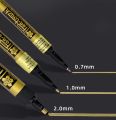 【HOT】 1Pc Sakura Pen-Touch Paint Marker Gold, Silver,Copper 0.7Mm 1Mm 2Mm Waterproof Low Odor Xylene-Free Permanent On Most Surfaces. 