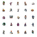 10/30/50PCS Game Valorant Yoru Skye Functional Secure Stationery Sticker Reyna Omen Graffiti School Supplies Fantasy Figurines. 