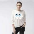HOUSE OF ACE GARMENTS    11.11 White Eyes Print Sweat Shirt SS 95. 