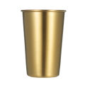 Migeet 10 Pack 500ML Gold Color Stainless Steel Cup Bar Party Coffee Mug Colored Metal Tumblers Wide Mouth Cups Cold and Heat Resistant Mug Unbreakable for Indoor Outdoor Use. 