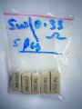 5 Pcs Ceramic Cement Resistor 5 Watt 0.33 Ohm. 