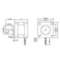 2Pcs 17Hs08-1004S 4-Lead Nema 17 Stepper Motor 20mm 1A 13Ncm(18.4Oz.In) 42 Motor Nema17 Stepper for Diy Cnc Xyz. 