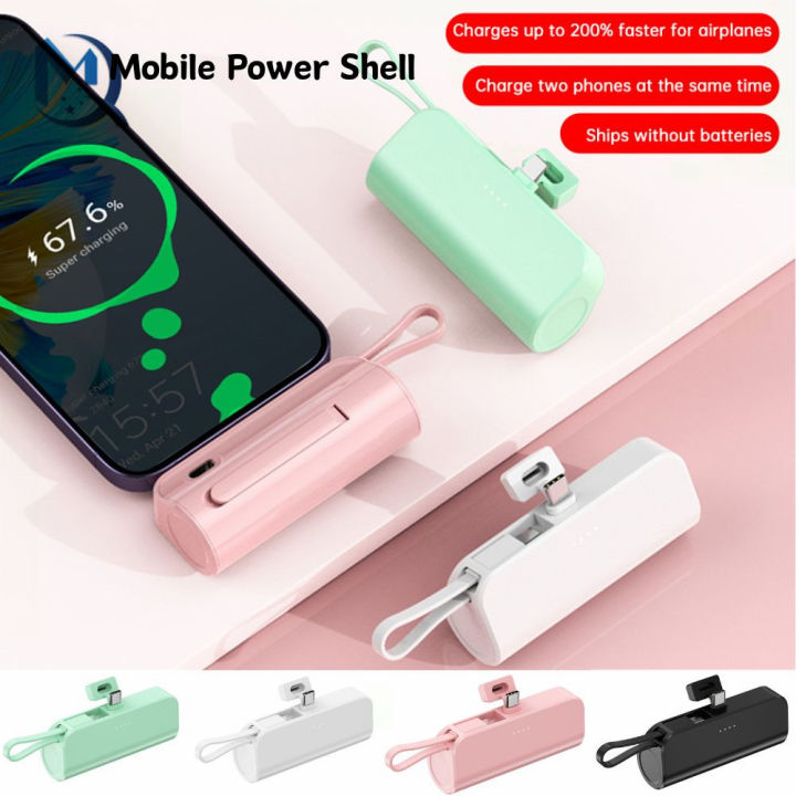 No Soldering 1 Cell 18650/21700 Battery DIY Case For Apple/Type-C 18650 Battery Case DIY Rechargeable Mobile Power Case
