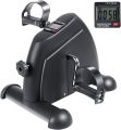 Mini Exercise Bike Exercise  Cycle Compact Under Desk Pedal Bike Pedal Cycle Exerciser for Arms and Legs with LCD Screen, Portable Foot Cycle, Digital Monitor, Step Tracker, and Adjustable Tension Knob. 