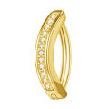 1Pcs Navel Piercing For Women Minimalist Zircon Belly Rings Curved Navel Ring Lonni. 