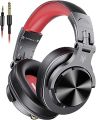 OneOdio A71 Hi-Res Studio Recording Headphones - Wired Over Ear Headphones with SharePort, Monitoring Mixing Foldable Headset with Stereo Sound, 3.5/6.35MM Jack for PC Computer DJ Guitar-Red. 