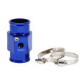 36mm Blue Water Temperature Joint Pipe Temp Sensor Gauge Radiator Hose Adapter. 
