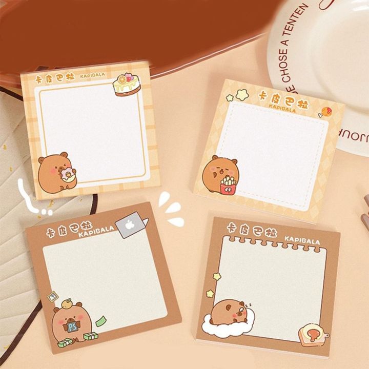Multifunction Cute Capybara Sticky Note Self-adhesive N Times Capybara ...