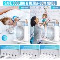 Portable Air Conditioner Fan | Usb Electric Fan With Led Night Light | Fine Mist Water | And Humidifier Function | Led Night Light Water Mist | BGstores. 