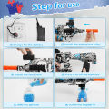 Mini AUG Gel Blaster Rechargeable Electric Machine Toygun With 10000 Pcs Gel Balls - Size Approx. 18 inches - Assorted Colors. 