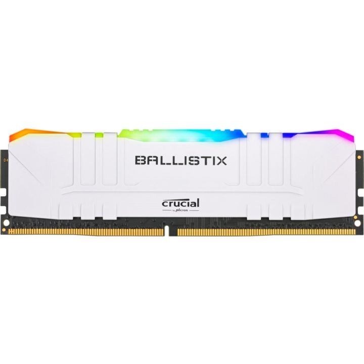 Crucial Ballistix RGB 16GB DDR4-3200 Desktop Gaming Memory (White)