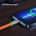 3 In 1 Super Fast Charging Cable Silicone Type C Micro And Lightning 120w Usb Cable Zinc Metal Alloy Mobile Phone Data Cable For Mobile Au Mall. 