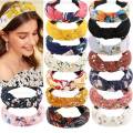 Soft Knot Headbands for Women – Boho Elastic Non-Slip Hair Wraps, Criss-Cross Design. 