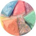 2.5-5mm MULTI-PACK SMALL PASTEL FOAM BEADS FOR SLIME, PARTY DECORATION & GIFT PURPOSES!!!. 