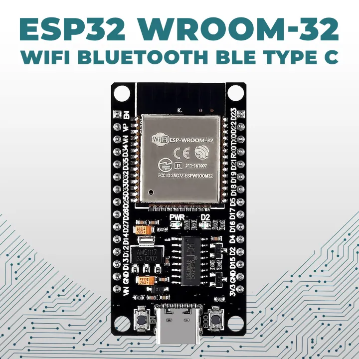 ESP32 WROOM 32 WiFi Bluetooth BLE Module | Dual-Core MCU | IoT Wireless ...