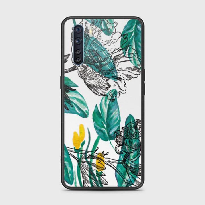 Oppo_A91 Cover - SkinLee HQ Infinity Glass Case (Soft) - Sea Green Finiato - SKINLEE-416-1-778-479