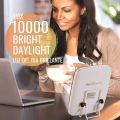 InnoBeta 10000 Lux Desk Lamp with Wake Up Light Alarm Clock, Sunlight Daylight Lamp w. 