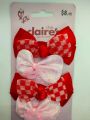 Claire’s Club Ribbon Hair Bow Clips Pack of 4 Headband Hair Accessories Band for Women (Product of UK). 