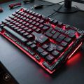Metallic Gaming Keyboard RGB with Mechanical Feeling And Free RGB Lighting Wired Waterproof Keyboard for Gaming. 