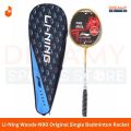 Li-Ning Woods-N90 Original Single Badminton Racket With Protective Bag | No Joint | Light-Weight Badminton Sports Racket. 
