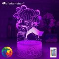 Newest MY HERO ACADEMIA Himiko Toga 3D ANIME LAMP Boku no Hero Academia Cross my body Night lights For Bedroom Decoration. 