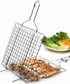 Bar B Q Stainless Steel Hand Grill For Fish and Chicken Meat Grill Grill pan. 