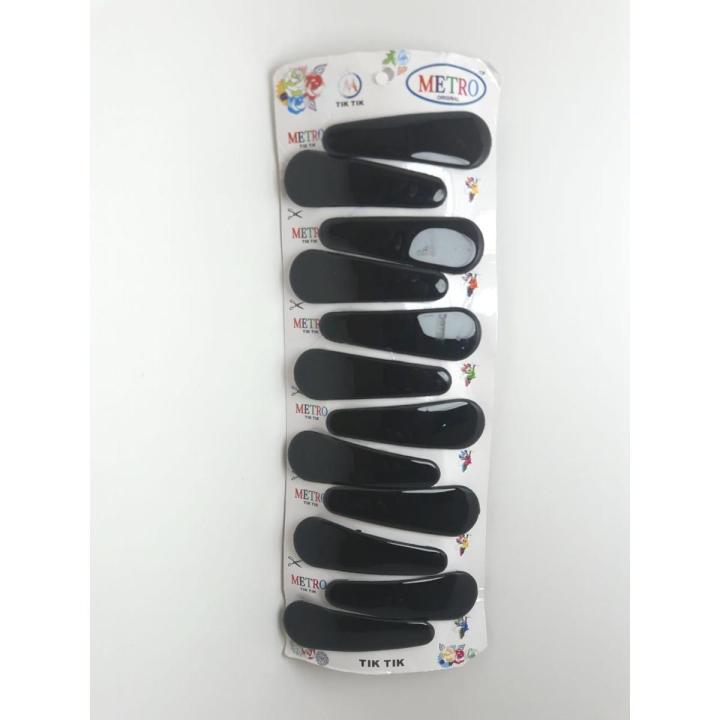 Tik Tak Pin Hair Clips For Women and Girl Color Black Red White Blue Etc