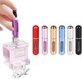 Portable Mini Refillable Perfume Atomizer - 5ml Travel Spray Bottle, Scent Pump Case for Fragrance, Ideal for Traveling and On-the-Go Use. 