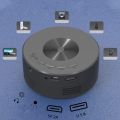ROTUNDITY Mini LED Projector Home Portable Projector HD Wirecast Projection Device Optical Len 320180 LCD Display with Wire Mirroring Function ORIGINAL UK ZONE. 