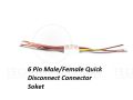 6 Terminal Male Femal Connector CDI Socket Plug 2mm. 