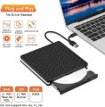 Amicool External DVD Drive, USB 3.0 Type-C CD DVD +/-RW Optical Drive USB C Burner Slim CD/DVD ROM Rewriter Writer Reader Portable for PC Laptop Desktop MacBook Mac Windows 7/8.1/10 Linux OS Apple. 