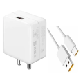 Oppo Super Vooc Charger with USB C-Type Fast Charging Cable / Oppo Reno Ace 65 W Charger / Oppo_65W Super VOOC Charger/ imported 65w charger / 65watt fast Charging Cable / Compatible for OPPO Realme and Oneplus Smartphones. 