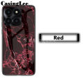For Honor X6A case Fashion Marble Tempered Glass Protector Soft Frame Silicon Cover For Honor X6A Back Cover Phone Cases. 