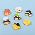 26 Styles Anime Series Lapel Brooch Jujutsu Kaisen Cartoon Character Enamel Pin Design Sense Backpack Badge Accessories Jewelry Collection Gift for Friends. 