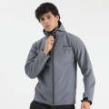 Grey Soft-Shell Jacket. 