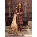 Unstitched Chiffon Embroidered Suit For Women - 3 Piece. 