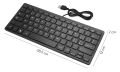 Mini Keyboard Wired Thin Light 78 Keys USB Multimedia Small for Pc Computer Laptop.... 