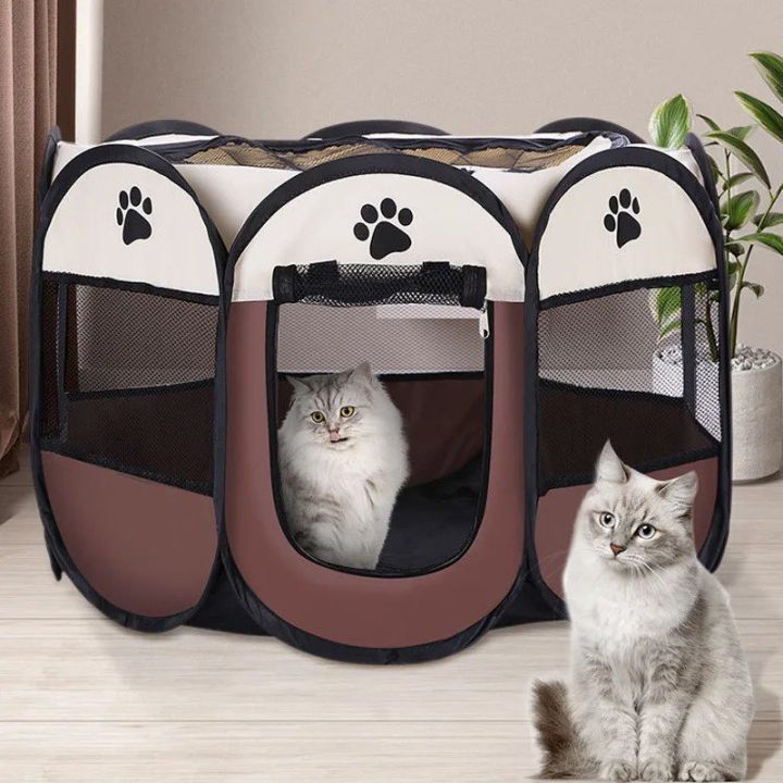 Portable%20Folding%20Pet%20Tent%20Dog%20House%20Octagonal%20Cage%20For%20Cat%20Tent%20Playpen%20Puppy%20Kennel%20Easy%20Operation%20Fence%20Outdoor%20Big%20Dogs%20House%20%20%20%20%2037X58CM%20open%2090X90X60CM%20-%20Image%205