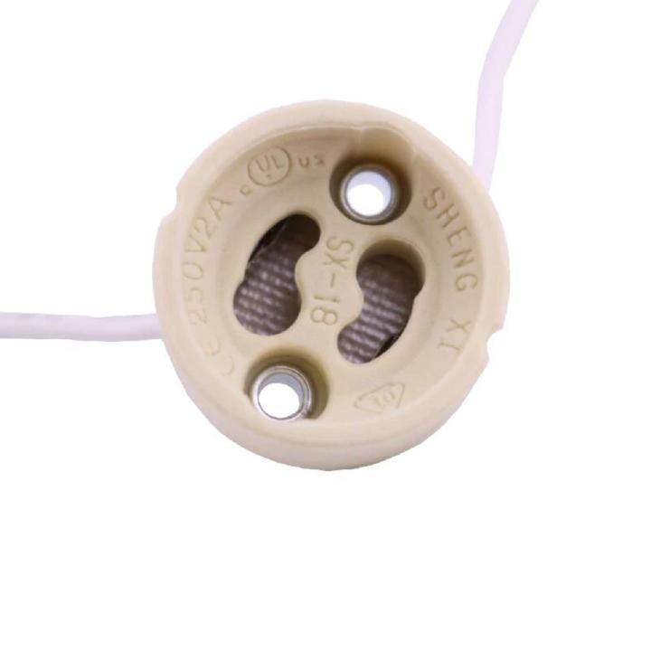 GU10 Base Socket Wire Connector Lamp Holder Ceramic GU 10 Sockets For GU10 LED Lights Bulb Lamp Spotlight