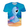 Disney Stitch Lilo Cute Cartoon Fashion Short Sleeve T shirt Boys And Girls Top Children's Clothing Children's Clothing. 