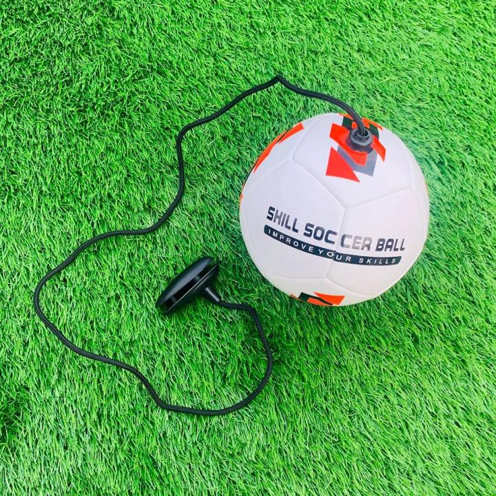 High Quality Skill Soccer ball For Football Practice Training Soccer Ball - Smart Football with Tether for Juggling, Foot Control, Kicking Practice - Adjustable Cord - Outdoor Soccer Equipment
