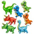Tyrannosaurus Triceratops Stegosaurus Dinosaur Aluminum Film Balloon Jungle Animal Inflatable Thickened Cartoon Dinosaur Theme Balloon 3D Self Standing Dino Party Decoration Home Decor. 