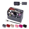 EverToner Purse Organizer Insert Felt Bag organizer with zipper Handbag and Tote Shaper Fit Tote Insert Organizer Bag. 