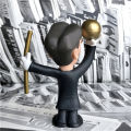 1pcs 7.5cm Alternating current Nikola tesla Action Figures doll kids collection model toy. 