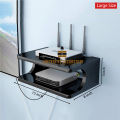 2 Layers Wall Mounted Shelf For Wifi Router, Phone, Decorative Items Book Shelf Storage shelves. 