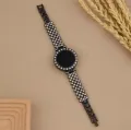 Luxurious Digital Bracelet Watch for Women & Girls - Full Diamond/Stone Studded LED Touch Screen Wristwatch. 