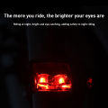 Electromagnetic induction Bicycle Tail Light Self-powered IPX-4 Waterproof LED Bike Light Magnet Taillight Cycling Rear brand new and good quality. 