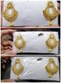 Indian kundan earrings gold palated 1carat. 