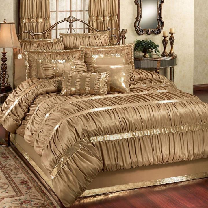 Bridal Bed Sheets – Silk ( Golden )
